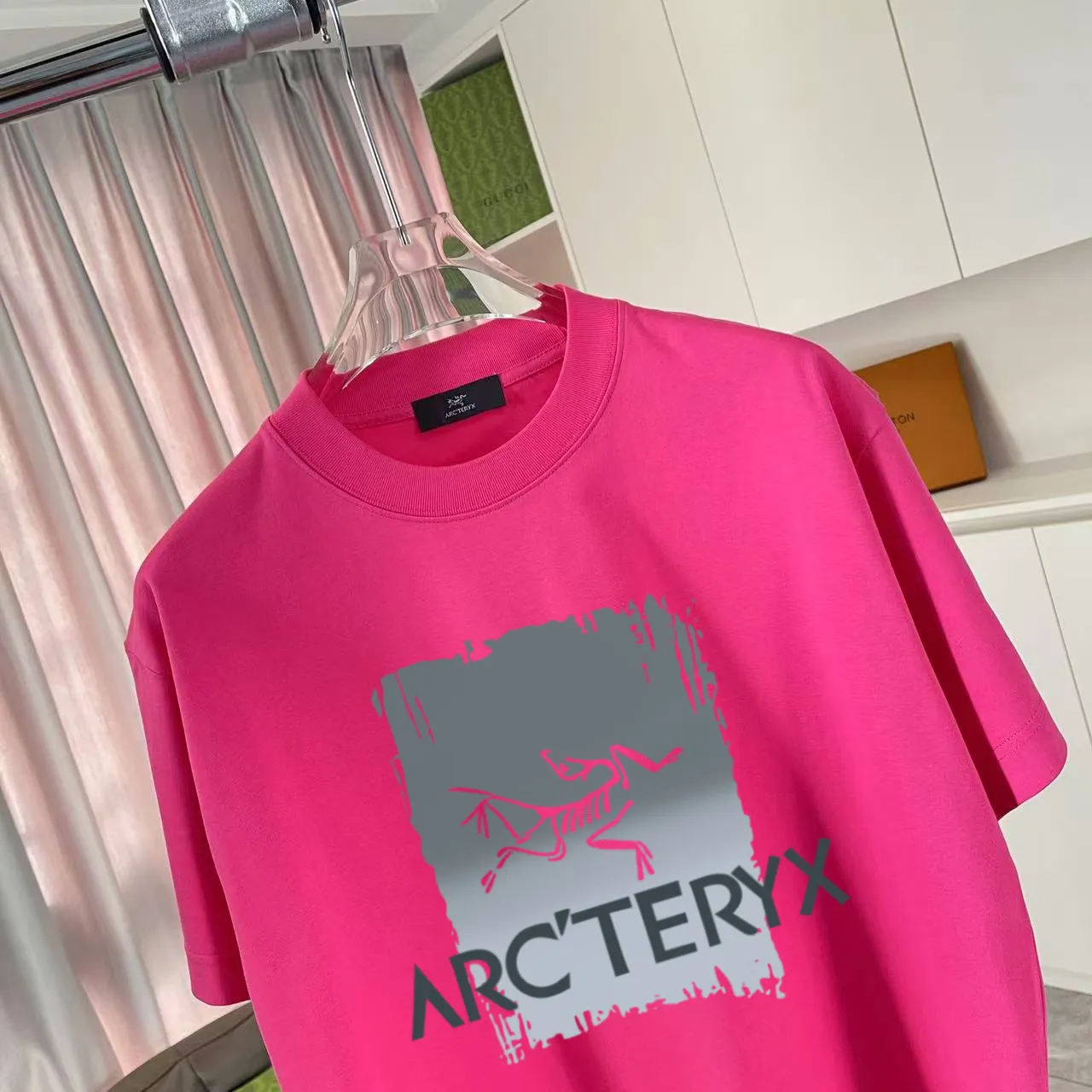 ARC'TERYX* 2025 New Arrival logo t g Same Style Size：S M L XL XXL ：Black White Pink Red
